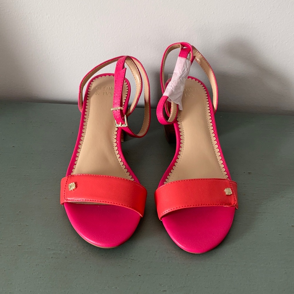 Brand New Crown & Ivy “Elena” Block Heel Sandals